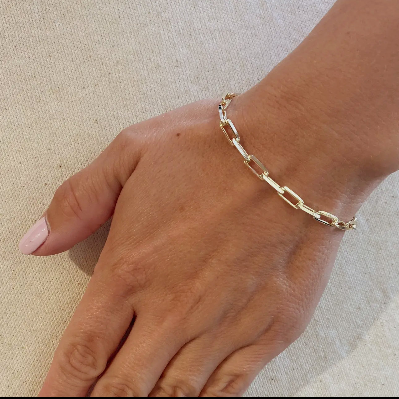 Paperclip Link Bracelet