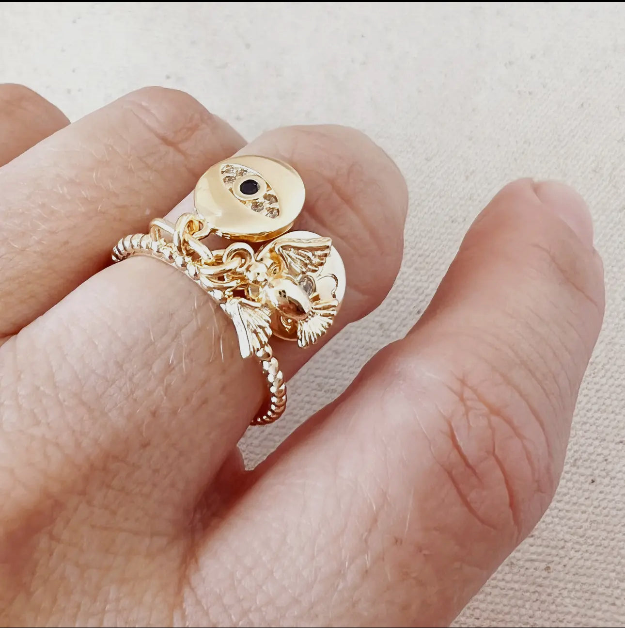 Protection Charms Ring