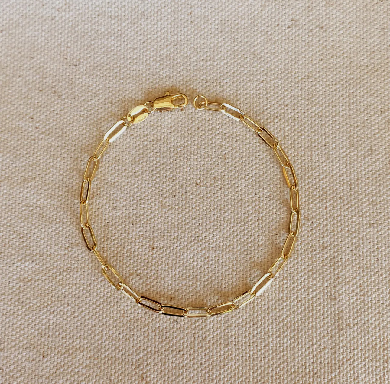Short Link Paperclip Bracelet