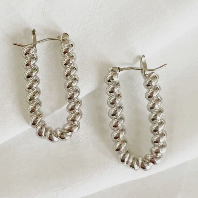 Dockside Croissant Hoop Earrings