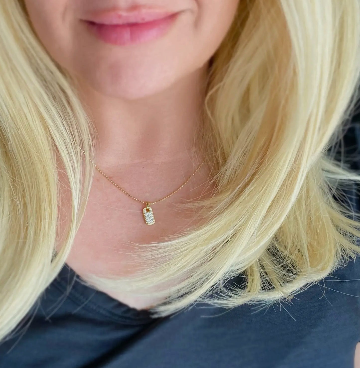 Mini Dog Tag Necklace
