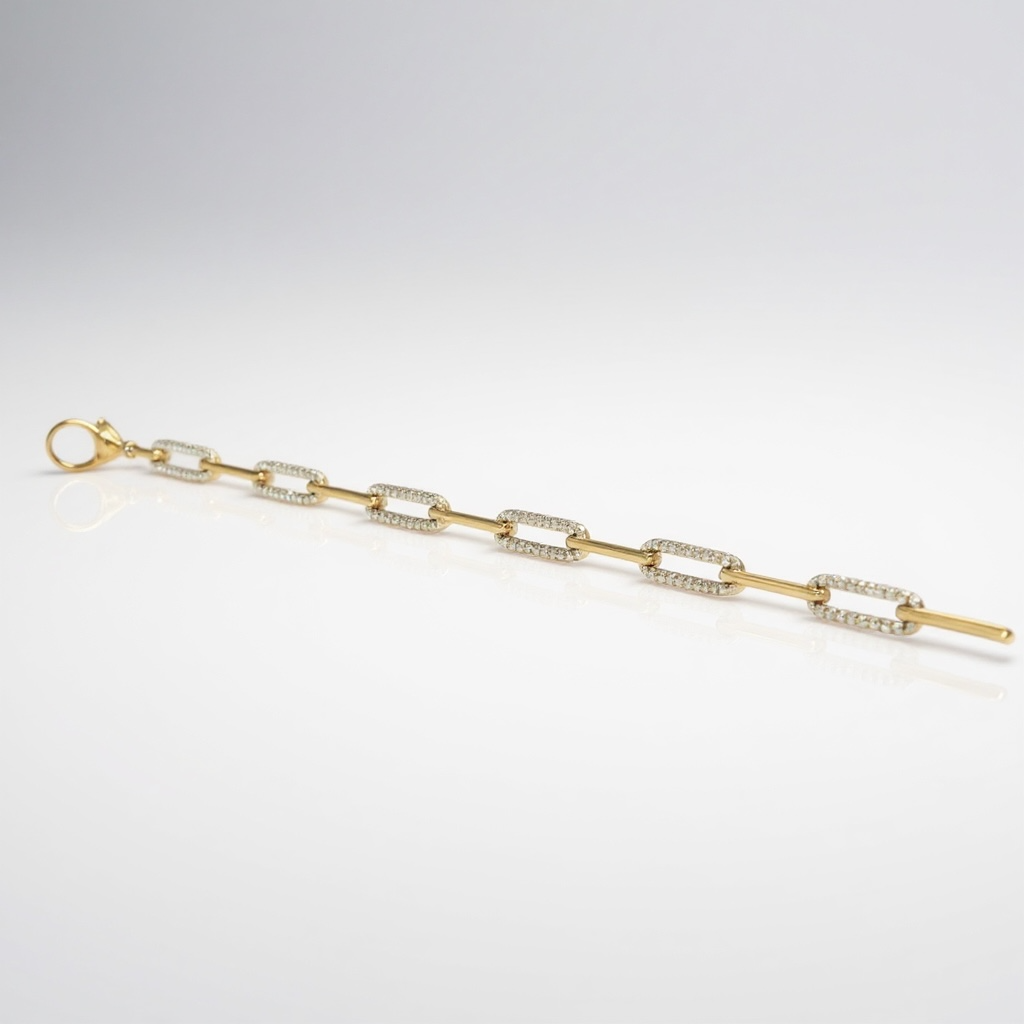 1 CTW Lab-Grown Diamond Link Bracelet
