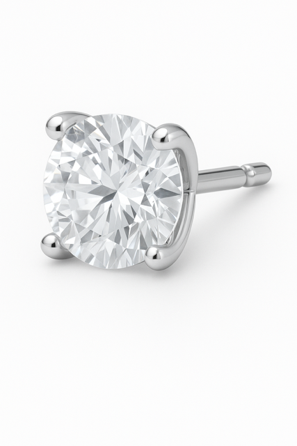 1 Ct Diamond Stud Earrings