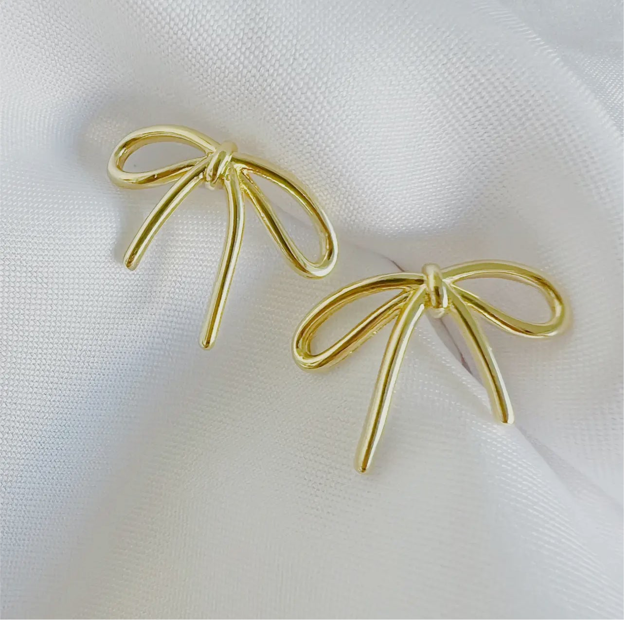 All Wrapped Up Bow Stud Earrings