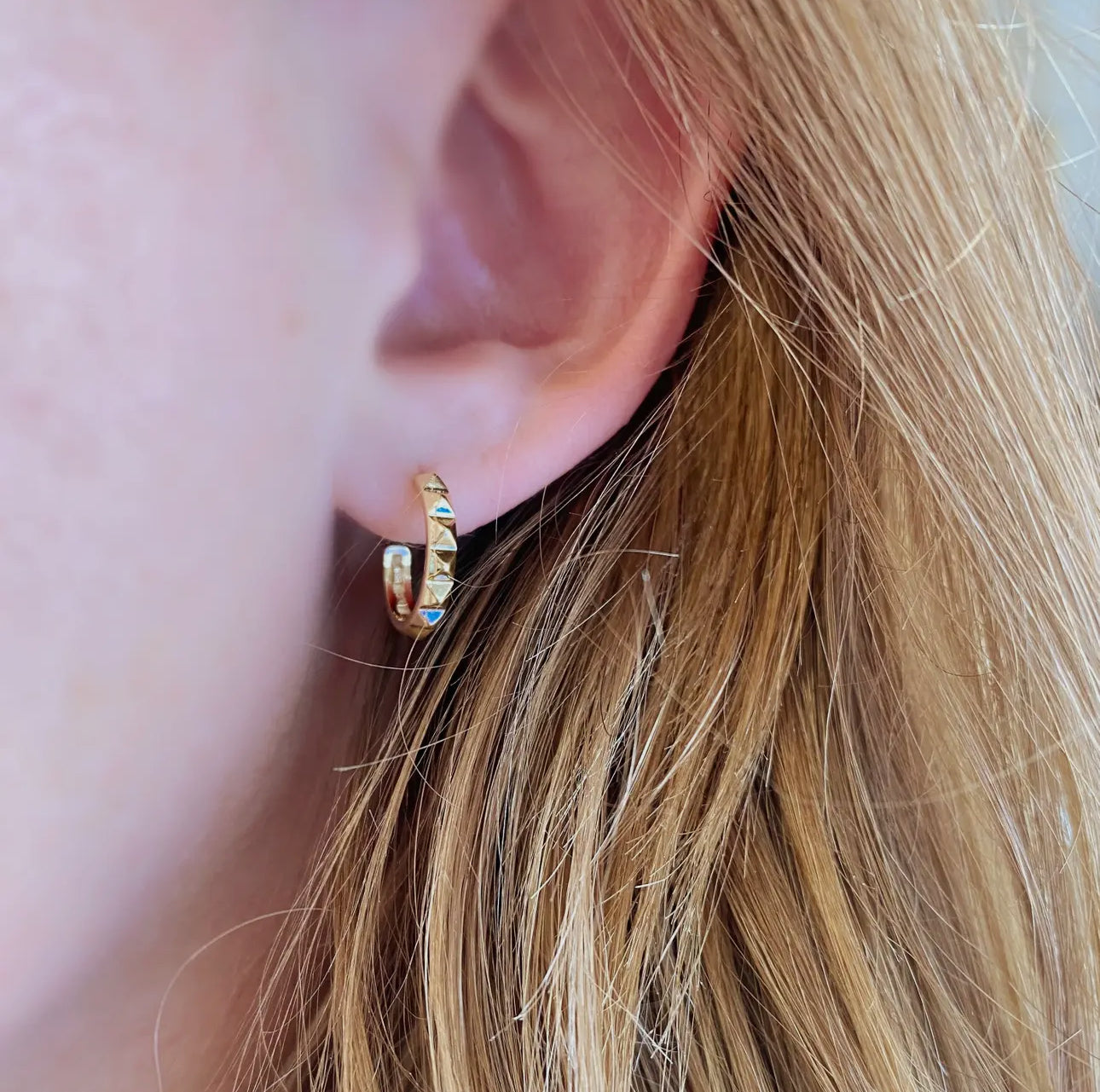 Spiked C-Hoop Earrings