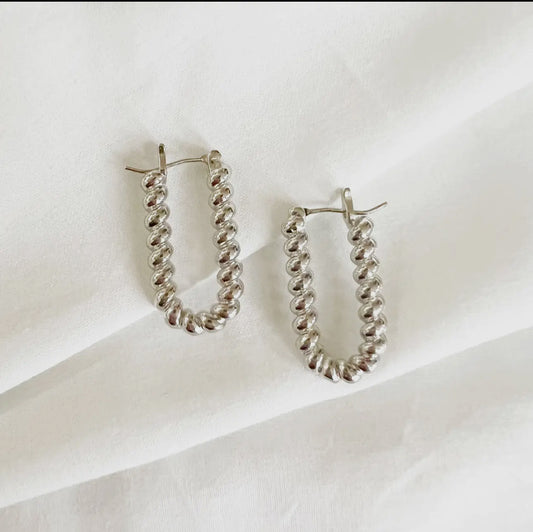 Dockside Croissant Hoop Earrings