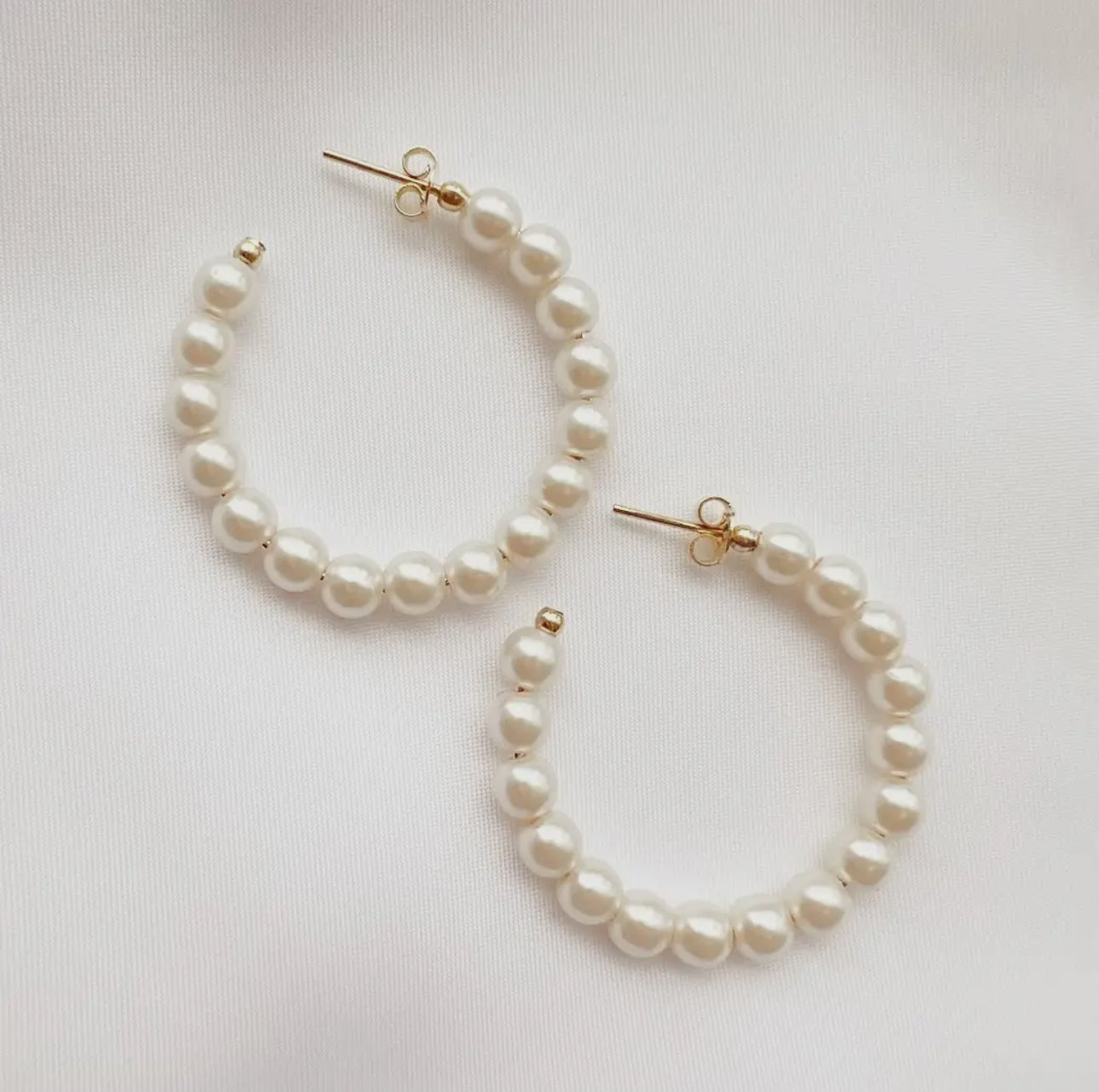 Ocean Ave Pearl Hoop Earrings