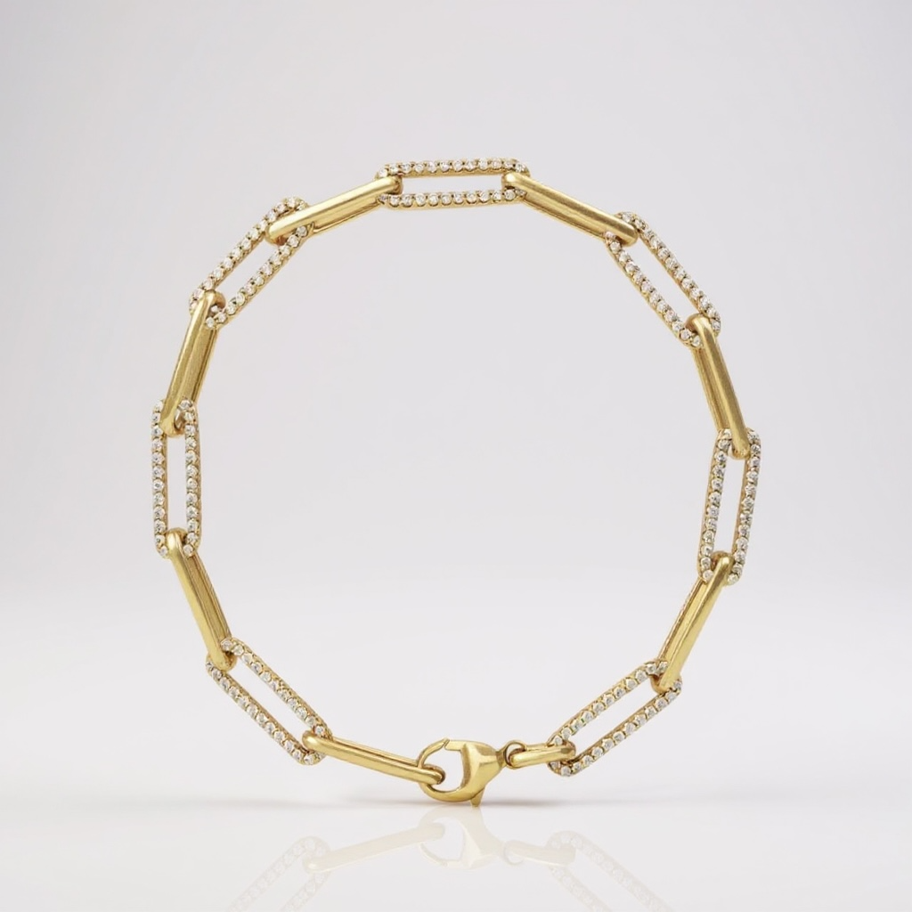 1 CTW Lab-Grown Diamond Link Bracelet